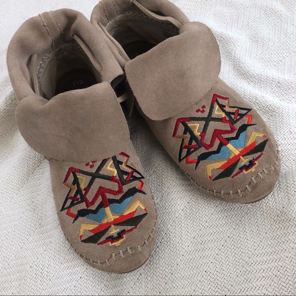 TOMS Moccasin Boots.